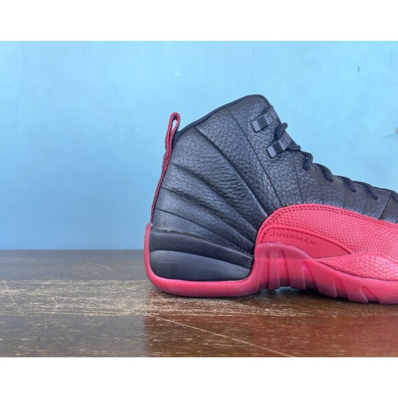 Nike Air Jordan 12 Retro GS “Flu Game” Size 5.5Y/Women's Size 7 153265-002 - Picture 4 of 11